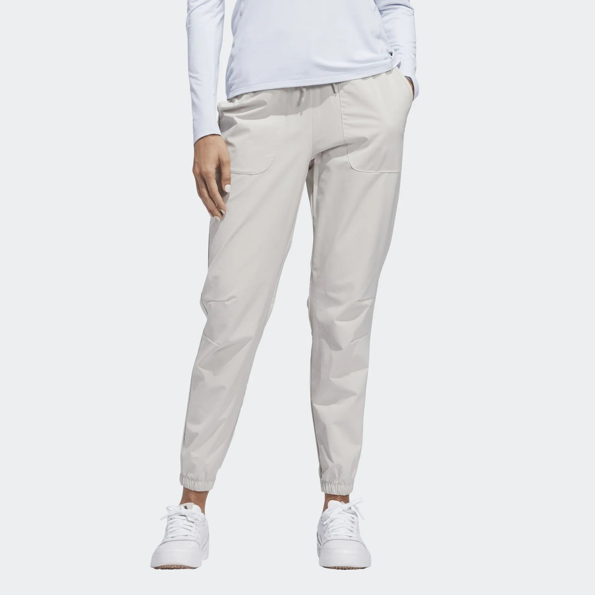 Adidas Womens Golf Pants | Ultimate365 Twistweave Jogger | Beige