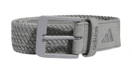 Adidas Mens Golf Belt | Braided Stretch | Grey
