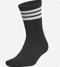 Adidas Golf Socks | Half-Crew 3-Stripes | Black
