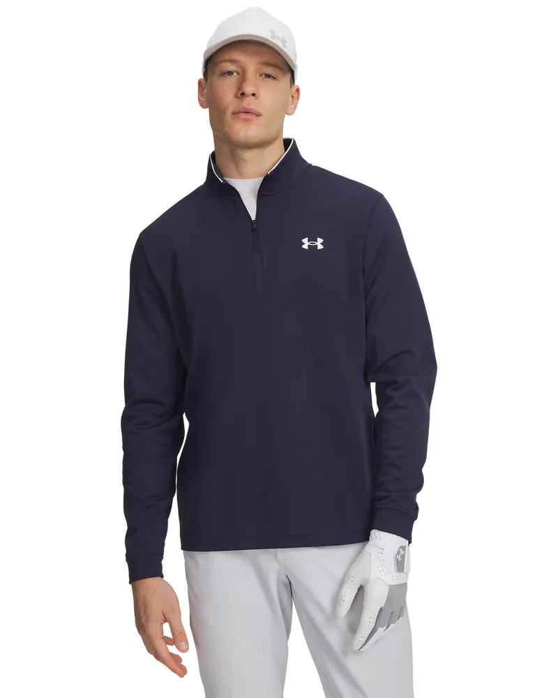 Under Armour Mens Golf Jersey | Matchplay 1/4 Zip | Midnight Navy