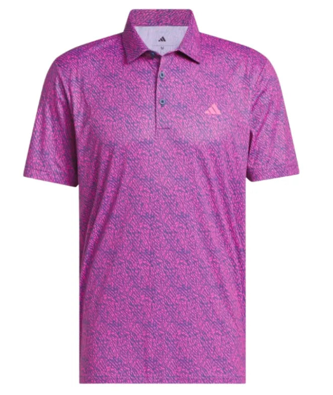 Adidas Mens Golf Shirt | Ultimate365 Feather Print Polo |