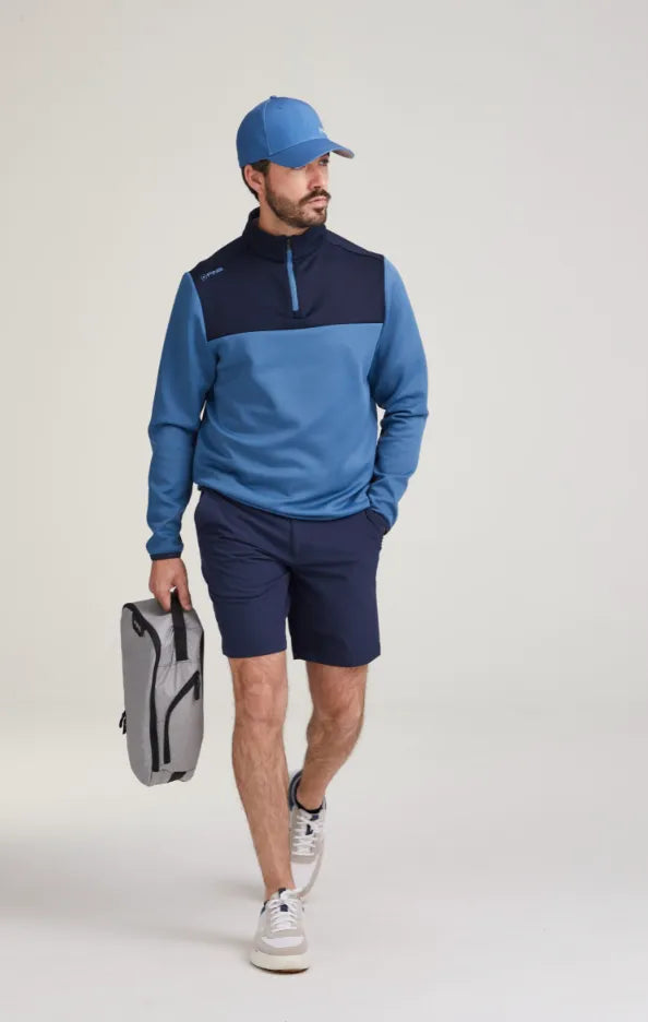 Ping Mens Golf Midlayer | Kniver | Quarter Zip | Stellar Navy