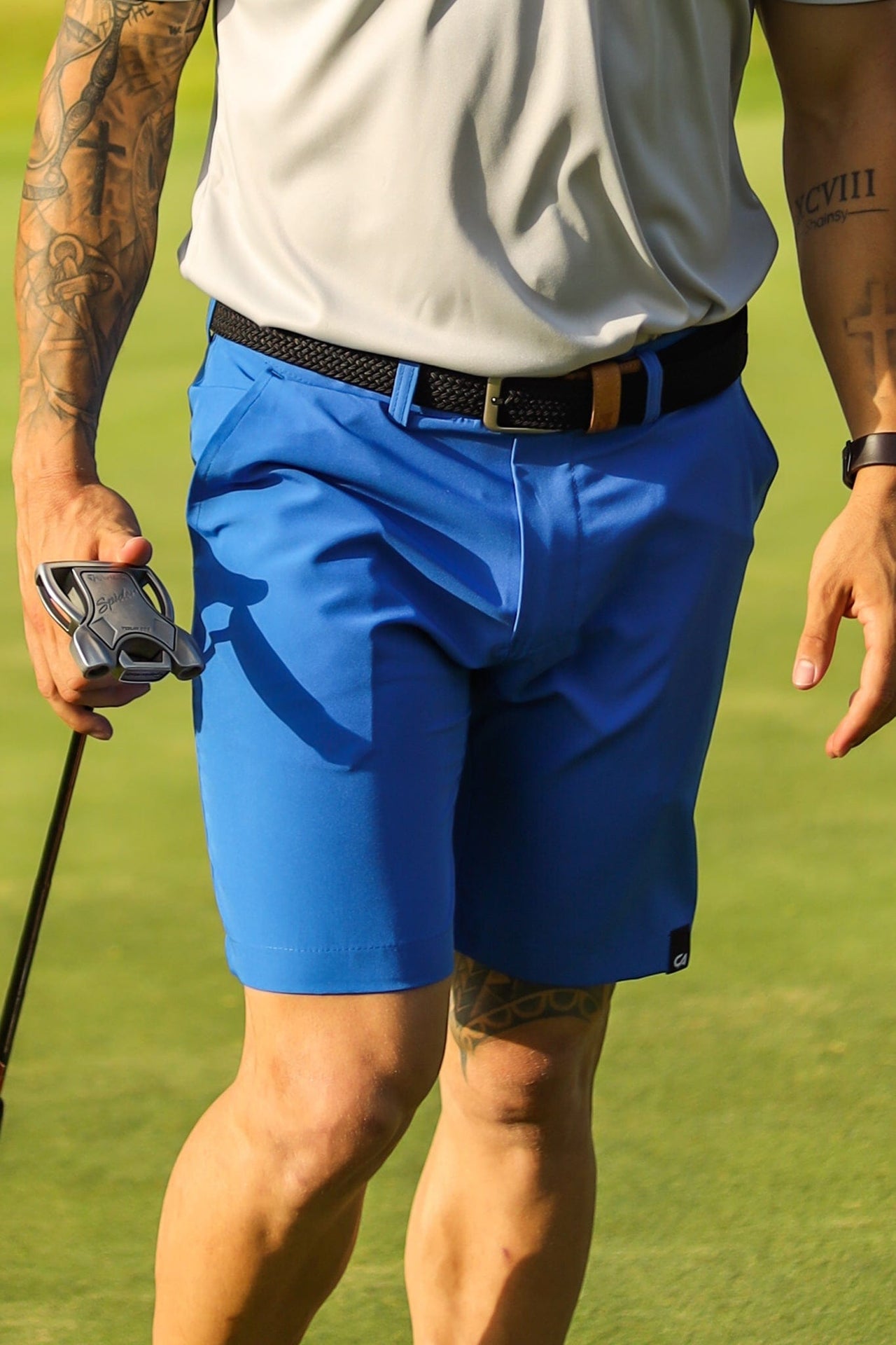 Custom Apparel Mens Golf Shorts | Imperial Blue