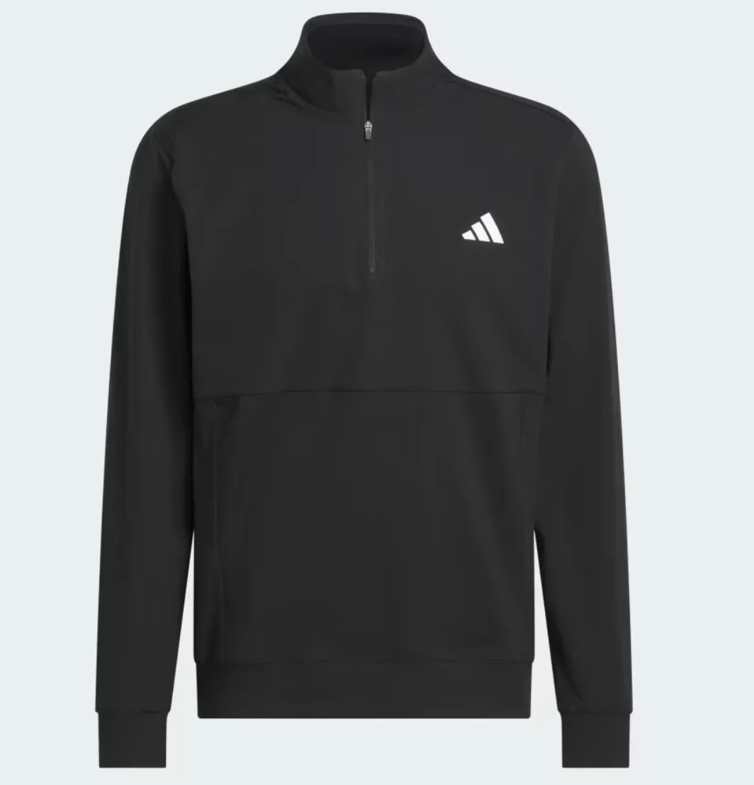 Adidas Mens Golf Midlayer | Tour 1-4 ZIP | Black