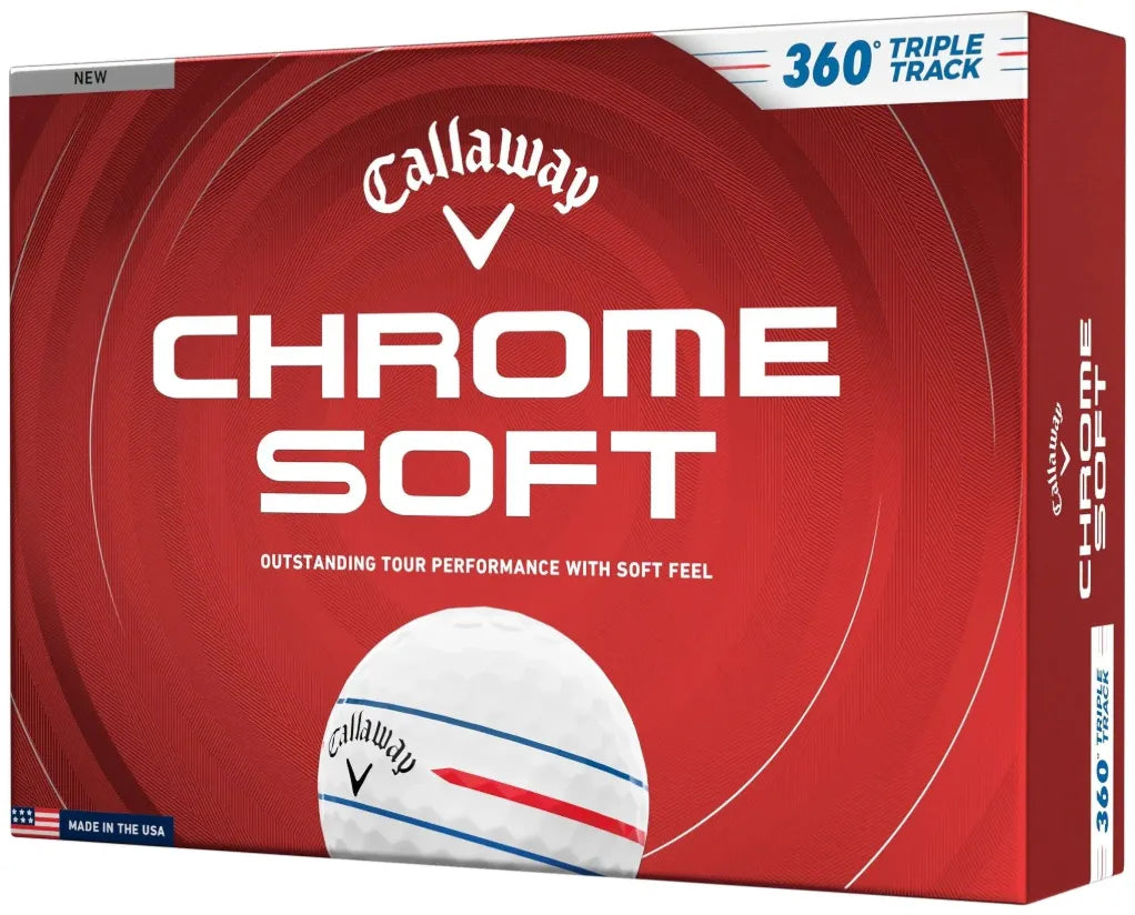 Callaway Golf Balls | Chrome Soft Triple Track 360 (White, 2026)