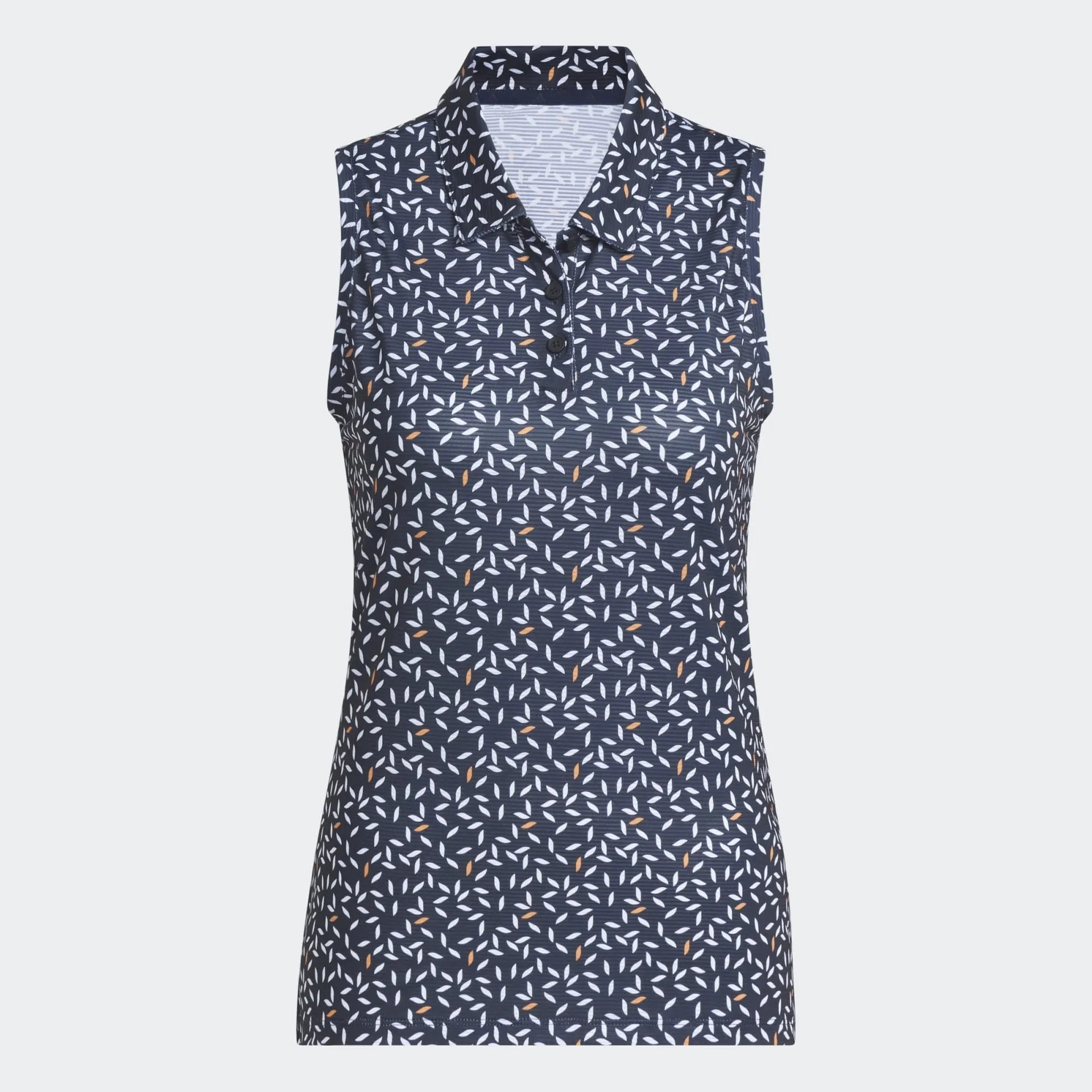 Adidas Womens Golf Sleeveless Shirt | Ultimate 365 Printed Climacool Polo | Conavy Blanco