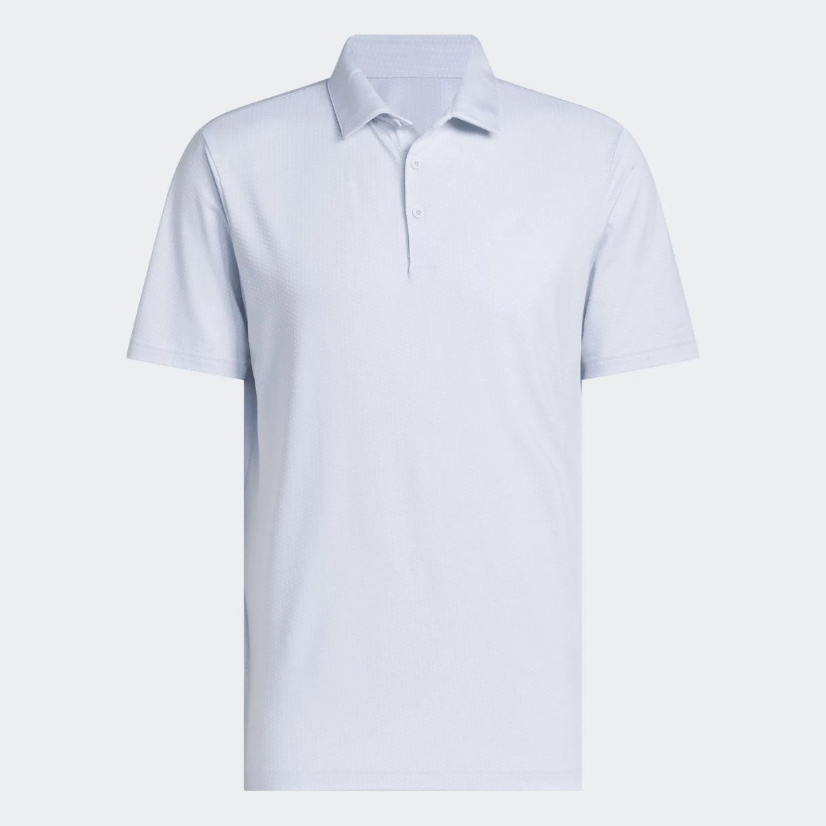 Adidas Mens Golf Shirt | Performance Textured Polo | White