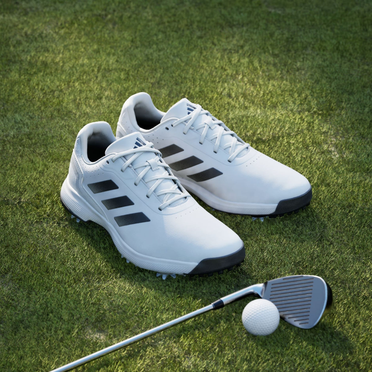 Adidas Mens Golf Shoes | Traxion Response | White-Black-Silver