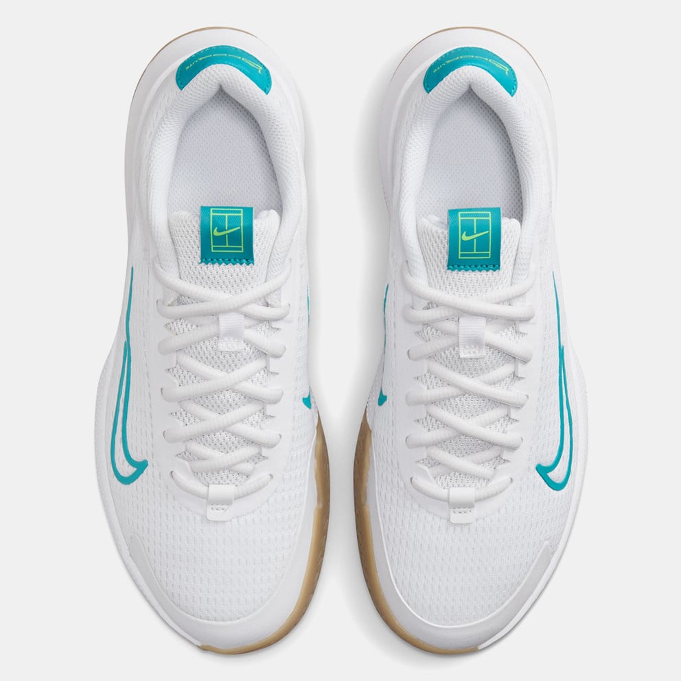 LADIES NIKE VAPOR LITE 2 TENNIS - WHITE/AQUA