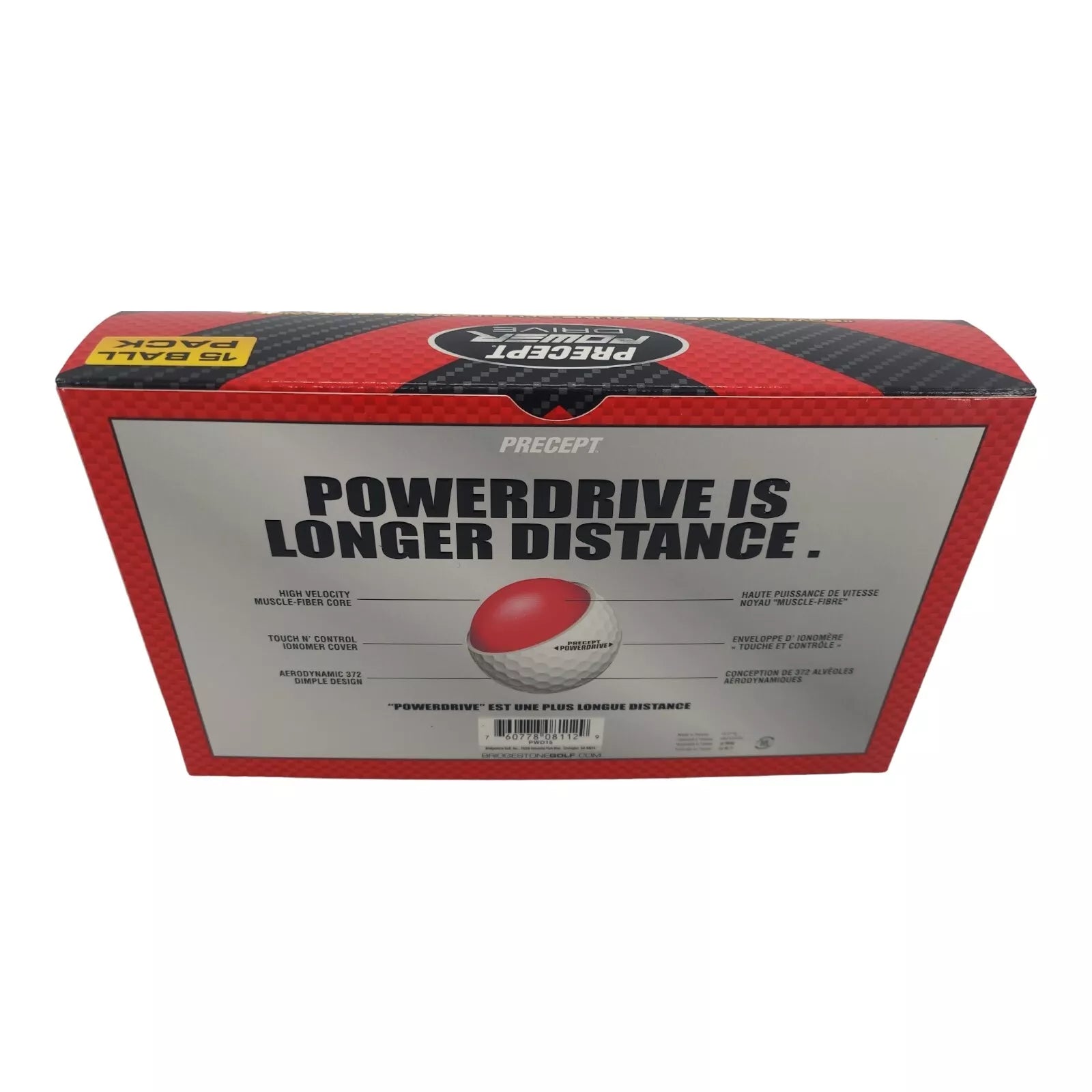 Bridgestone Golf Balls | Power Drive 15-Ball Pack | White