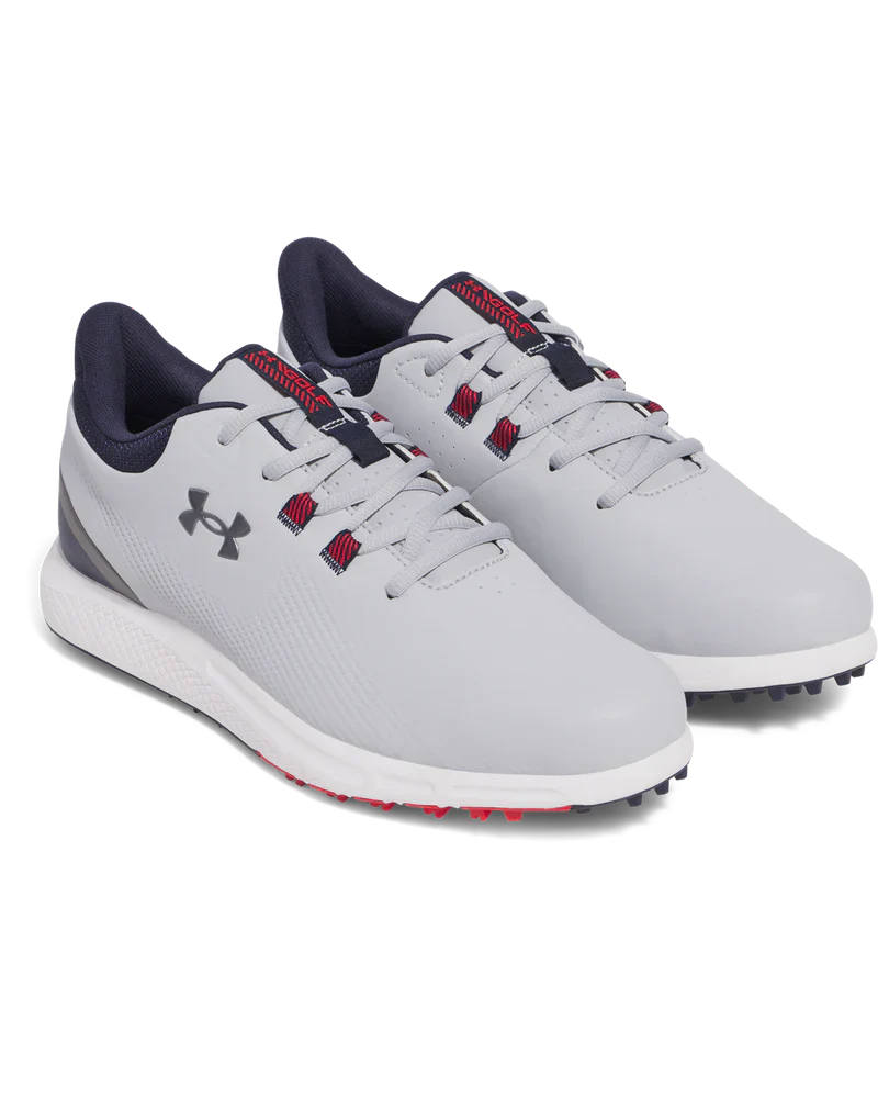 Under Armour Men's Golf Shoes | Drive Medal | Midnight Navy/Metallic Gun Metal