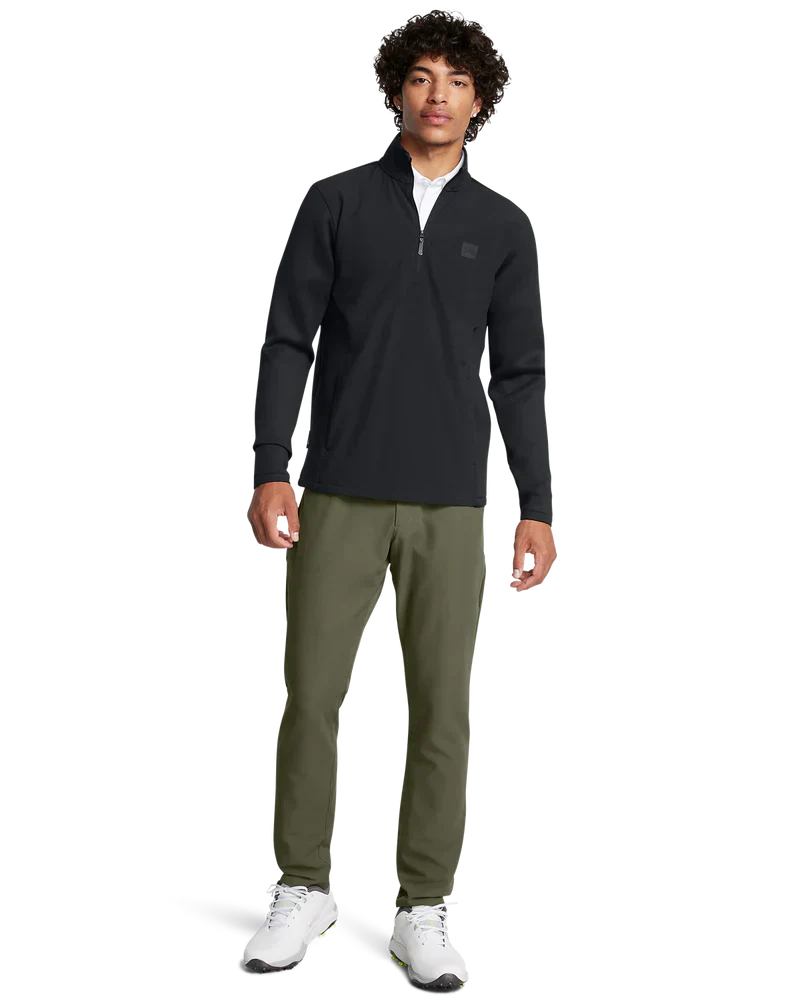 Under Armour Men's Golf Jacket | Drive Pro Storm | Hybrid Half Zip | Black