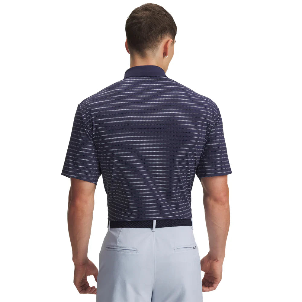 Under Armour Men's Golf Polo | Drive Chill | Printed Polo | Midnight Navy