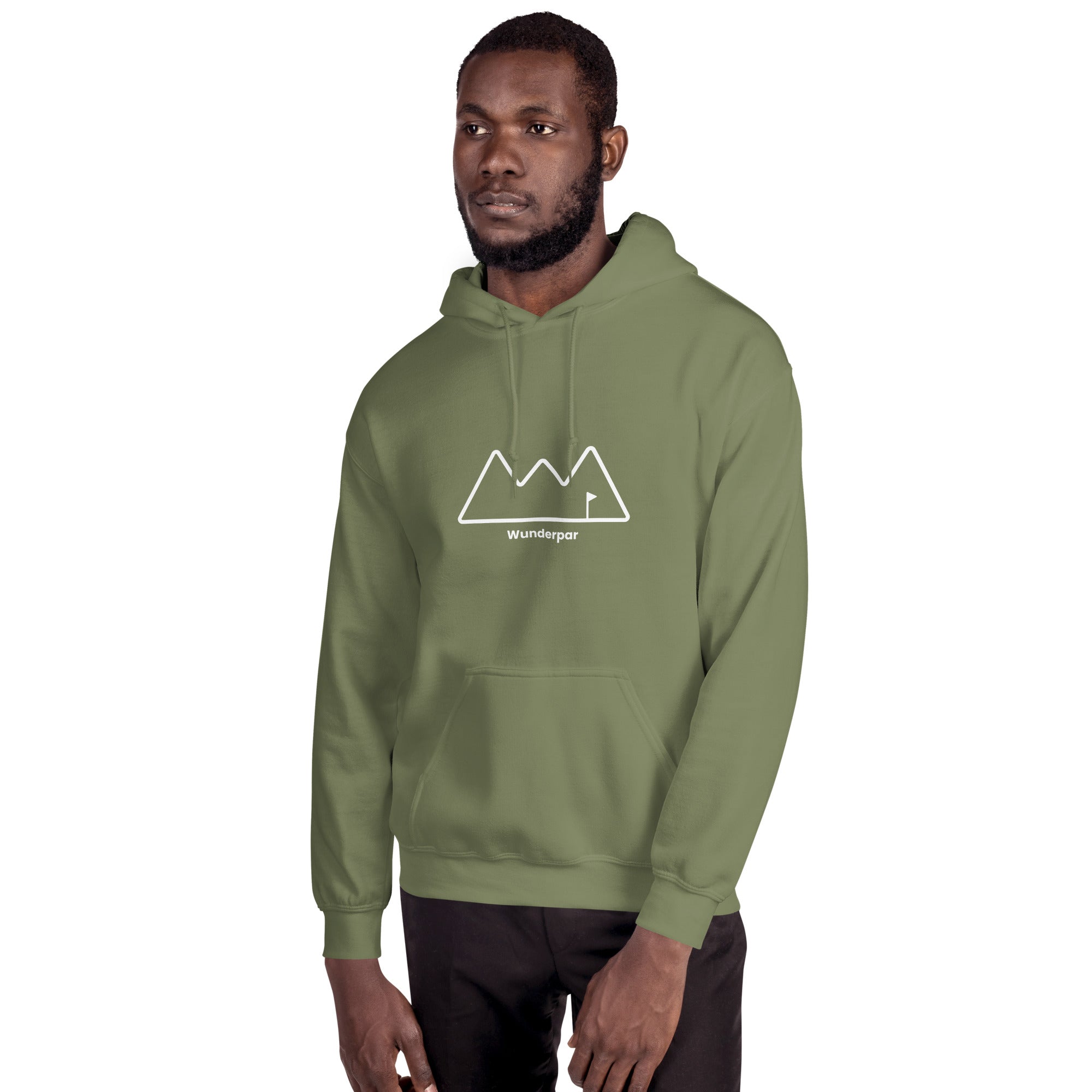 Khaki Wunderpar Hoodie - Outline Logo