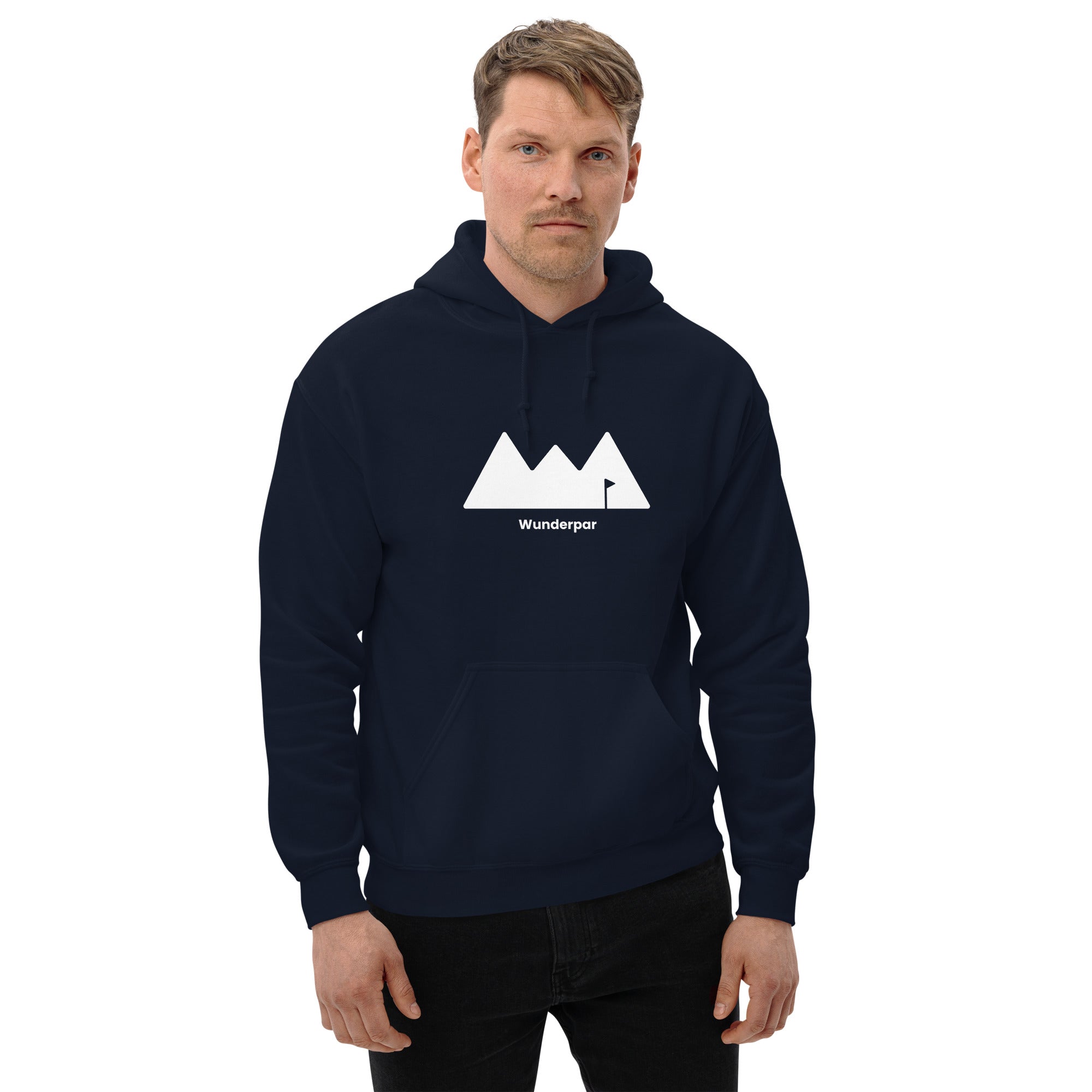 Navy Wunderpar Hoodie - Solid Logo