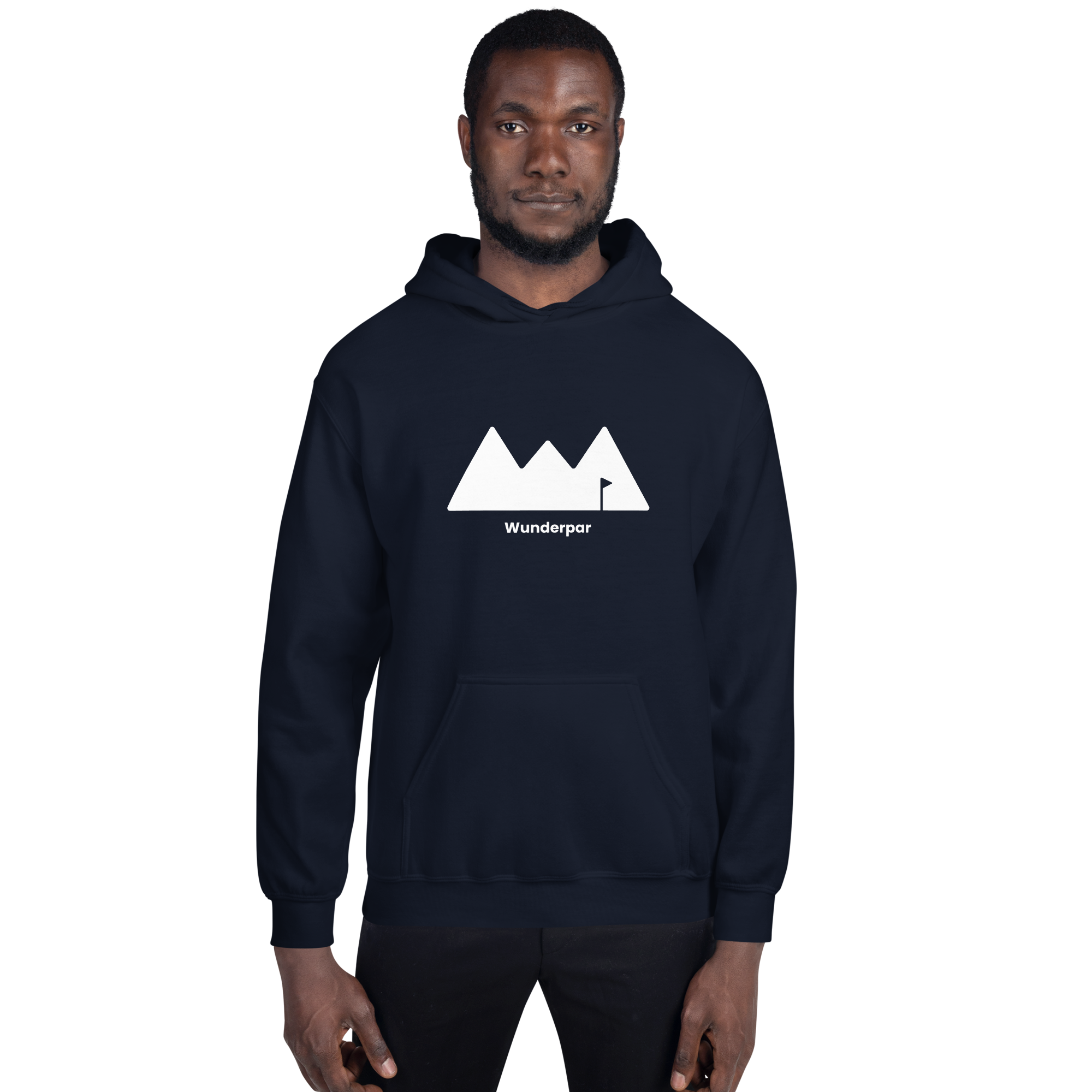 Wunderpar Solid Logo Hoodie - Navy