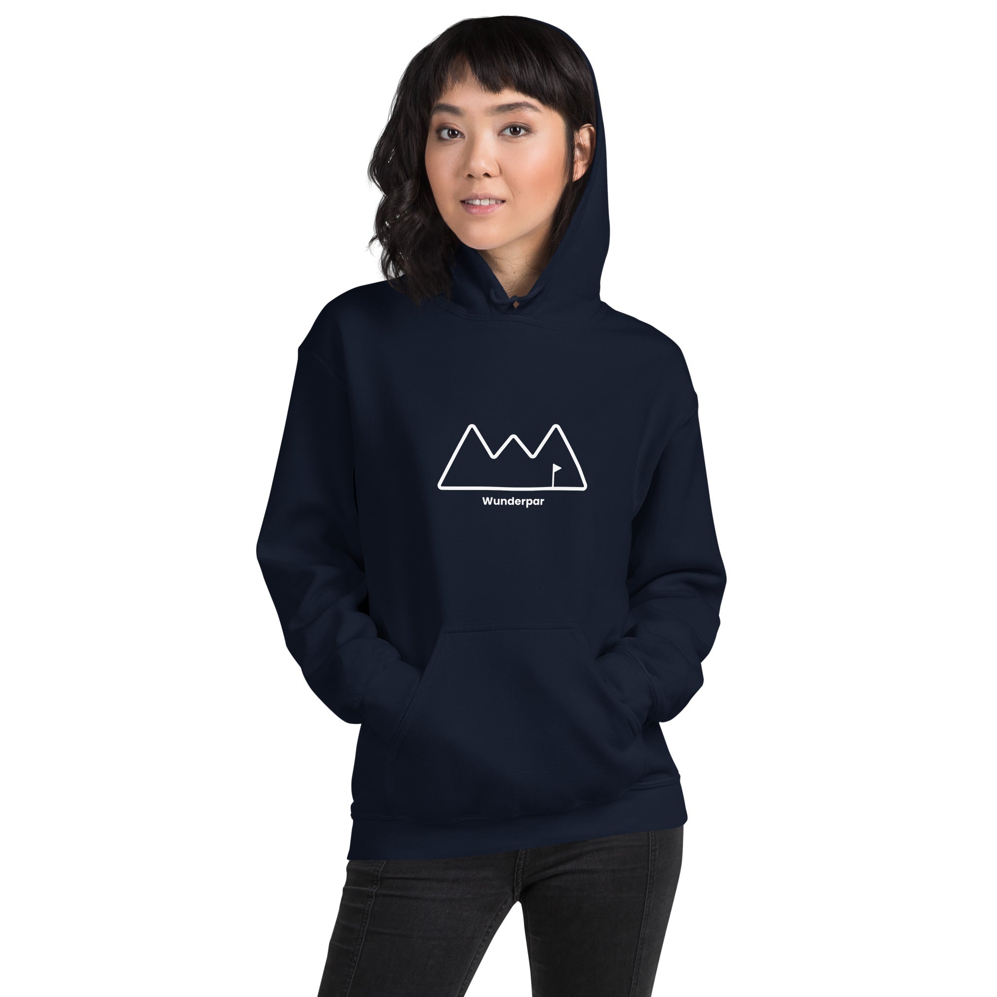 Navy Wunderpar Hoodie - Outline Logo