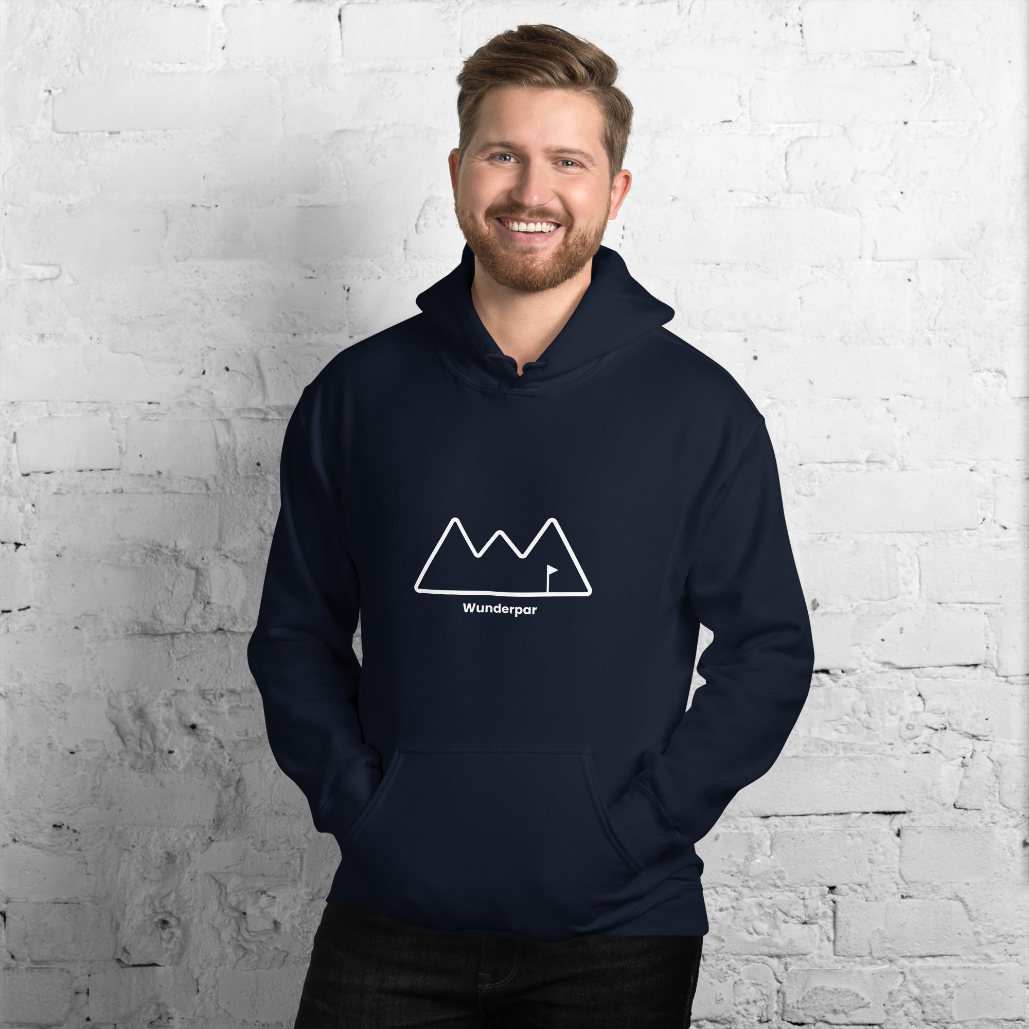 Navy Wunderpar Hoodie - Outline Logo