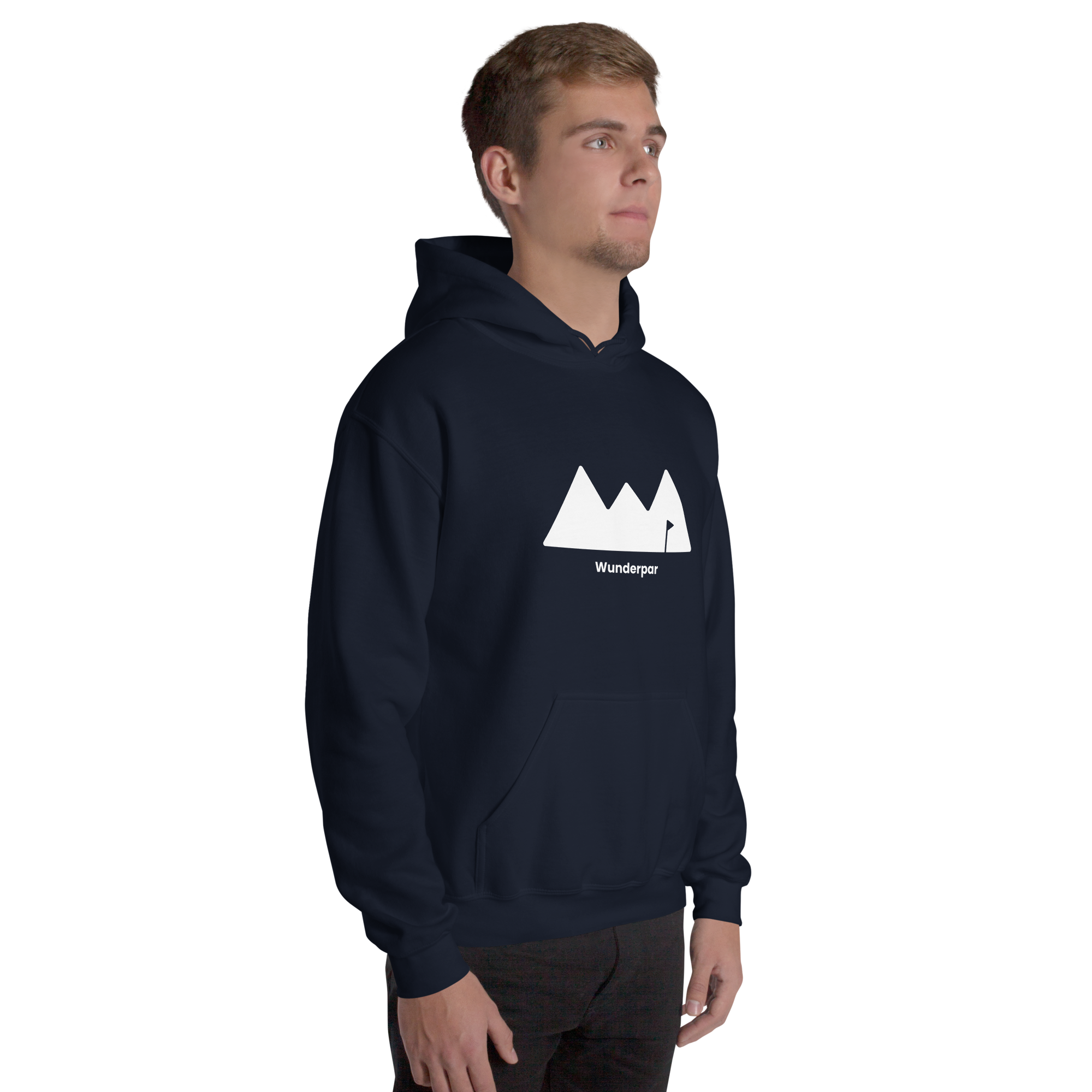 Wunderpar Solid Logo Hoodie - Navy