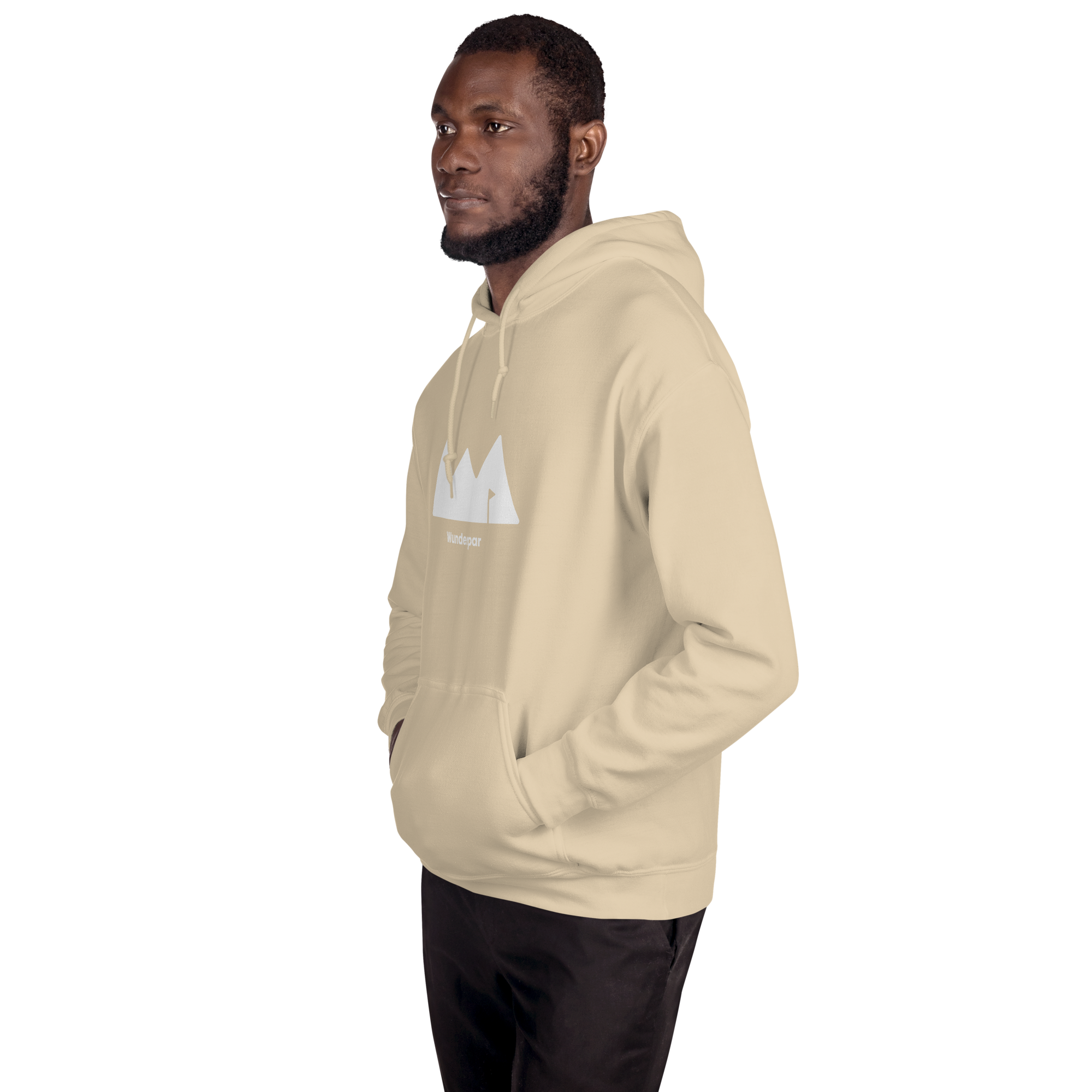 Wunderpar Solid Logo Hoodie - Beige