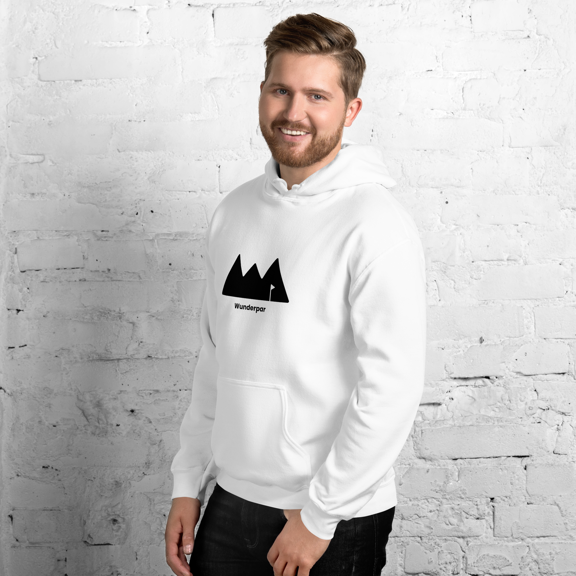 Wunderpar Solid Logo Hoodie - White