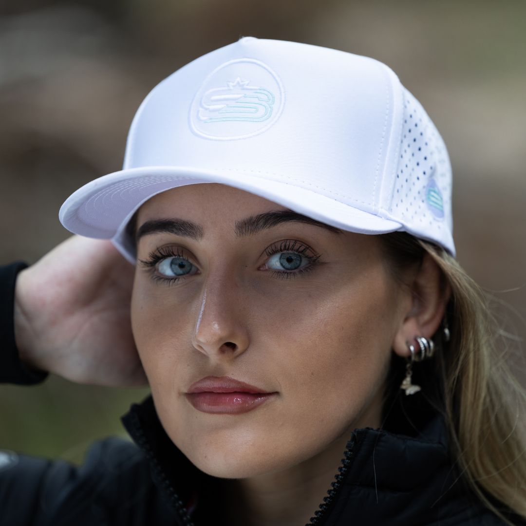 Alpha Icon 5 Panel Performance Cap with Laser Hole Detail