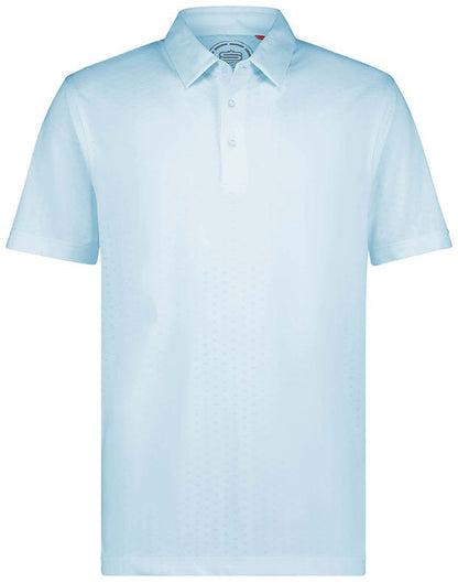 Men's Aztec Melange Dry Tech Performance Golfer Polo Shirt