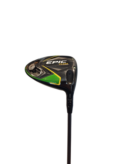 Callaway Epic Flash 10.5deg Adjustable Driver with HZRDUS 50g Regular flex With Original Headcover and Mid-Size Grip