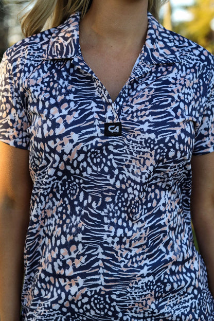 Custom Apparel Women's Golf Shirts | V Neck | Wild Side