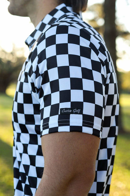 Custom Apparel Men's Funky Golf Shirt | Checkmate