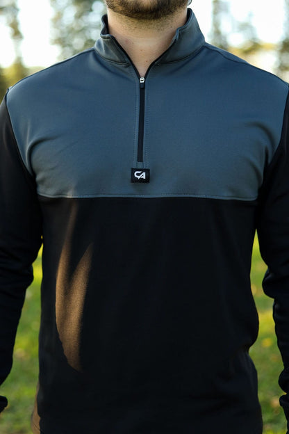 Custom Apparel Men`s Golf Jersey | Thermal | Grey/Navy