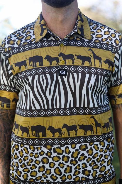 Custom Apparel Men's Funky Golf Shirt | Wild Africa