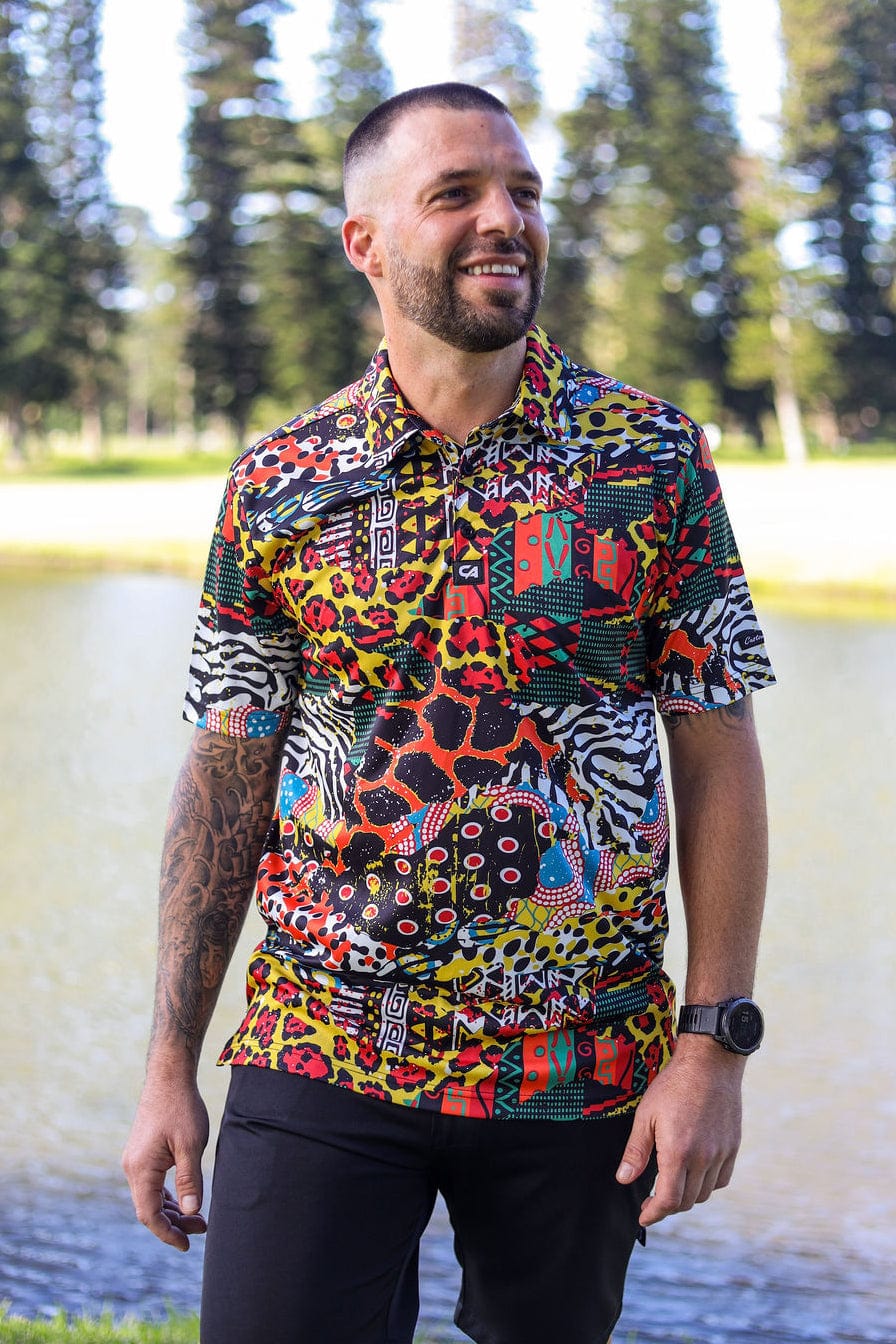 Custom Apparel Men's Funky Golf Shirt | Hide Of Africa