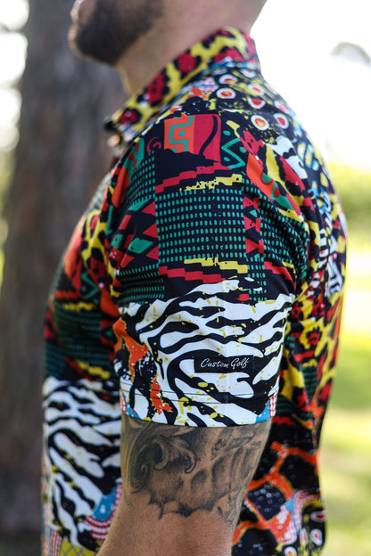 Custom Apparel Men's Funky Golf Shirt | Hide Of Africa