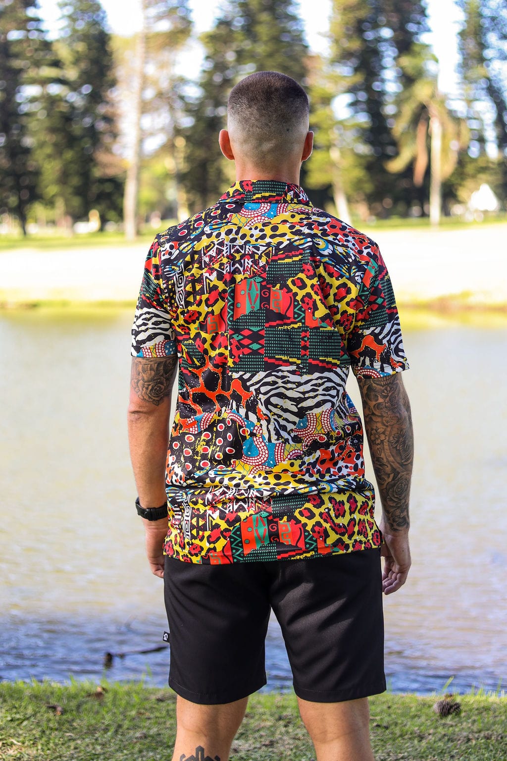 Custom Apparel Men's Funky Golf Shirt | Hide Of Africa