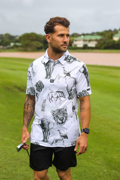 Custom Apparel Men's Funky Golf Shirt | Wild Animals