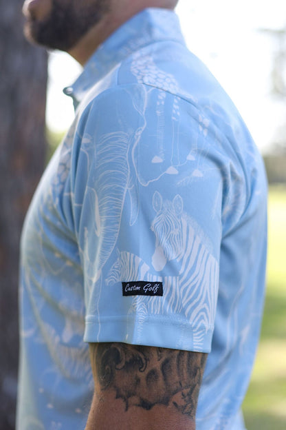 Custom Apparel Men's Funky Golf Shirt | African Skies