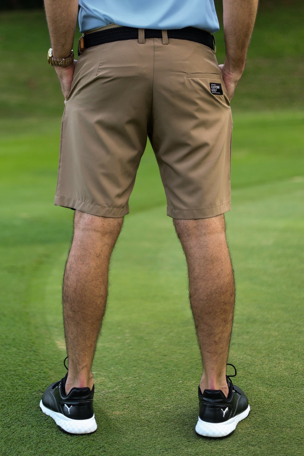 Custom Apparel Men's Golf Shorts | Pure motion | Desert Khaki