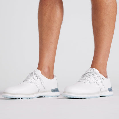 Puma Men's Golf Shoes | Avant | White/Ash Gray/Icy Blue
