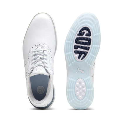 Puma Men's Golf Shoes | Avant | White/Ash Gray/Icy Blue