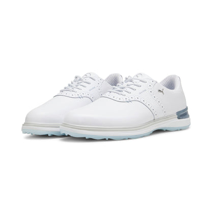 Puma Men's Golf Shoes | Avant | White/Ash Gray/Icy Blue