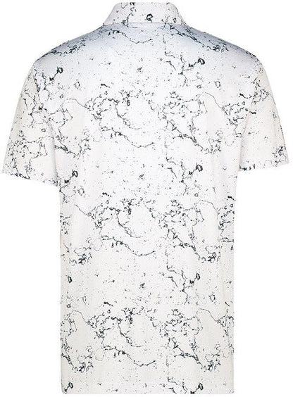 Men's Marbled Dry Tech Performance Golfer Polo Shirt