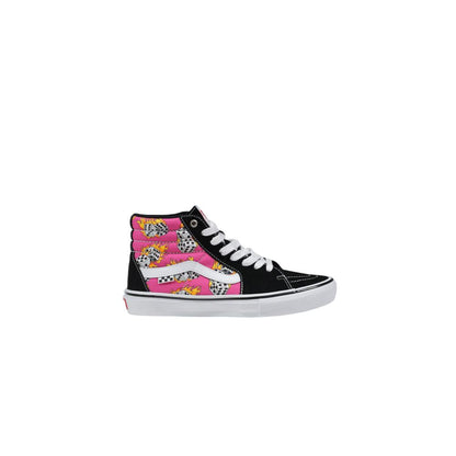 Vans Pink Suede Leather High Top Sneakers