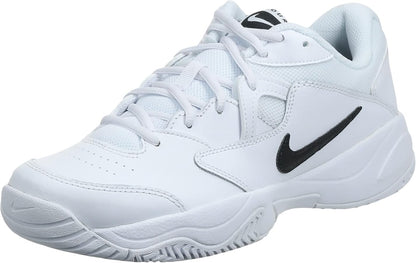 MEN'S NIKE COURT LITE 2 TENNIS SHOES - WHITE/BLACK
