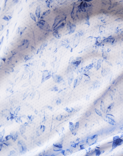 Men's Photo Flora Dry Tech Performance Golfer Polo Shirt