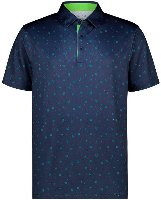 Men's Cactus Jack Dry Tech Performance Golfer Polo Shirt