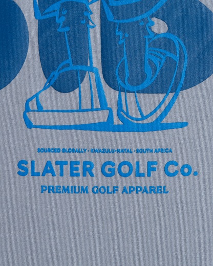 Slater Golf Men`s T-Shirt | Lifestyle | Walk Wild Side | Light Blue