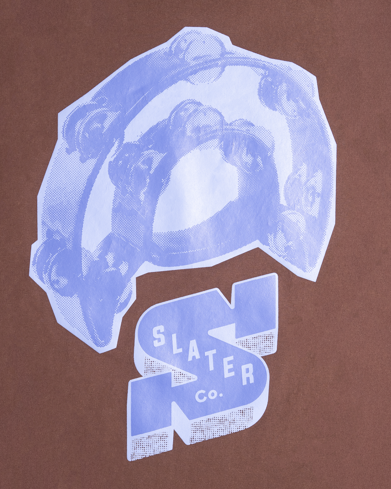 Slater Golf Men`s T-Shirt | Lifestyle | Roll With It | Dark Brown