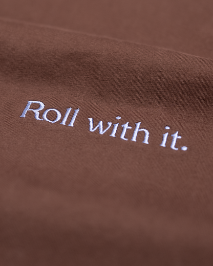 Slater Golf Men`s T-Shirt | Lifestyle | Roll With It | Dark Brown
