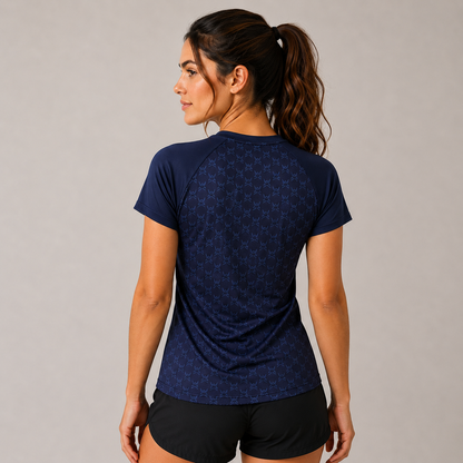 Tivoli Dark blue V-neck tee